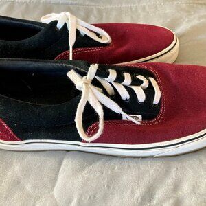 Van's Men's Tennis Shoes Burgundy and Black Size 13 "Off the Wall"
